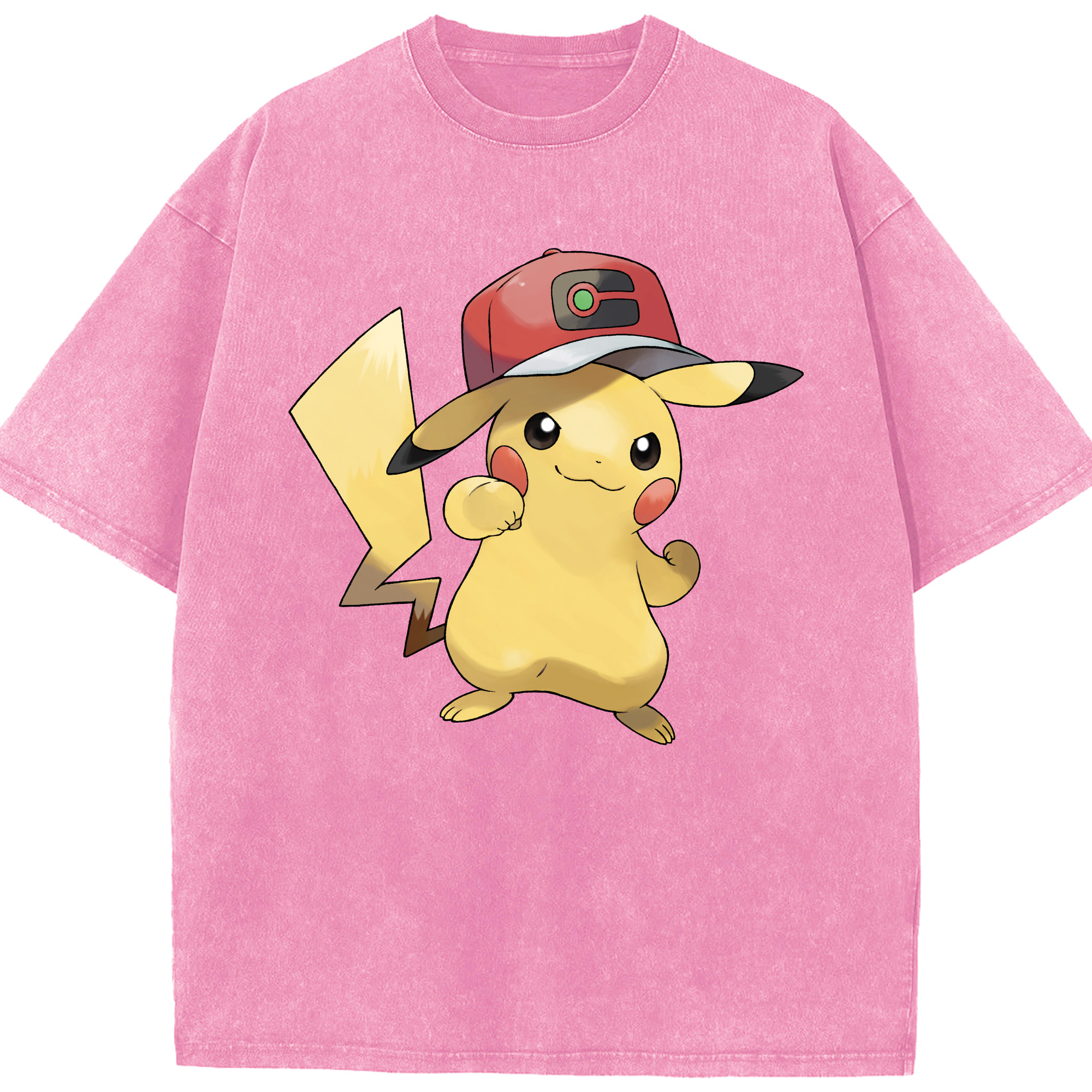 （画像用） ポケットモンスター Pokémon 綿100% ヴィンテージ風 半袖Tシャツ（フロントプリント）